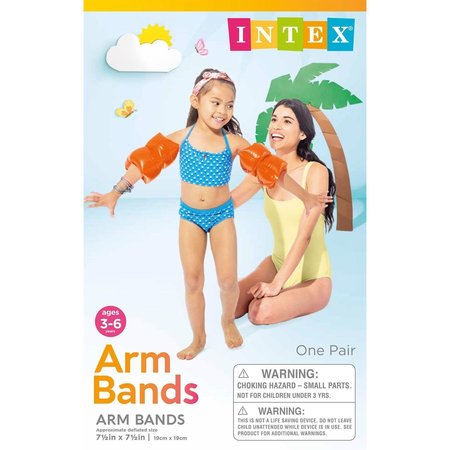 Intex Orange Vinyl Inflatable Swimming Arm Bands 59640EP
